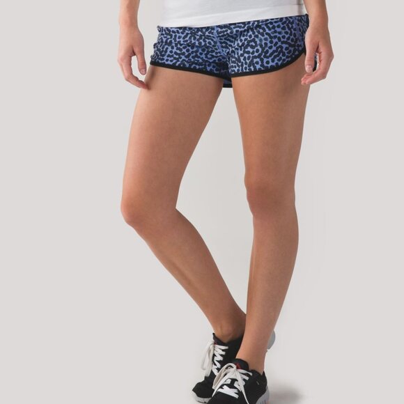 Lululemon Run: Speed Short *4-way Stretch Ace Spot Lullaby Black - Size 8 - NWT - Picture 9 of 10